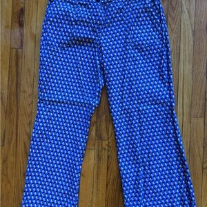 Anthropologie Maeve Blue Patterned Women's Pants